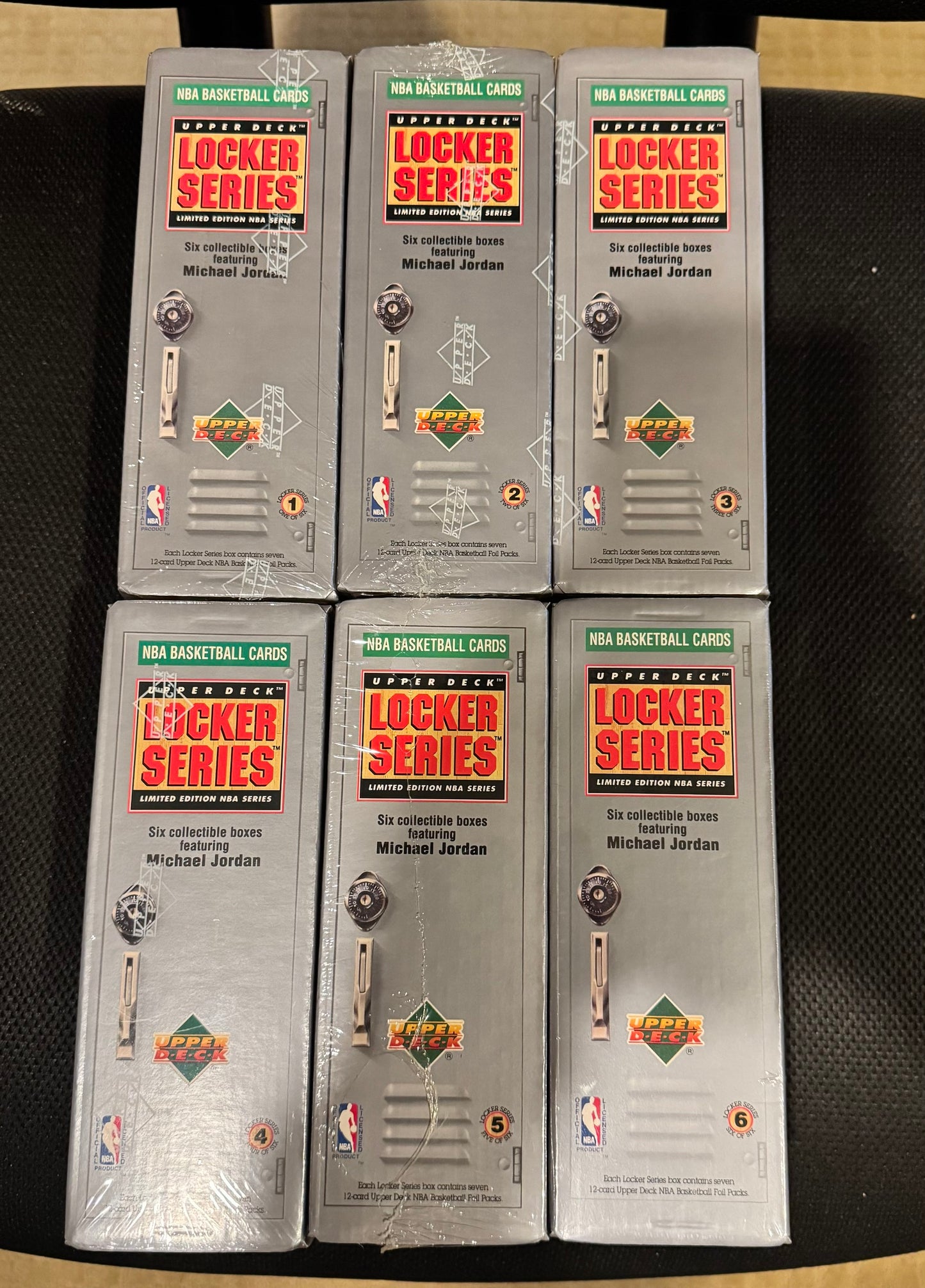 1991-1992 Michael Jordan Locker Box Collection - 6-Box Set Sealed