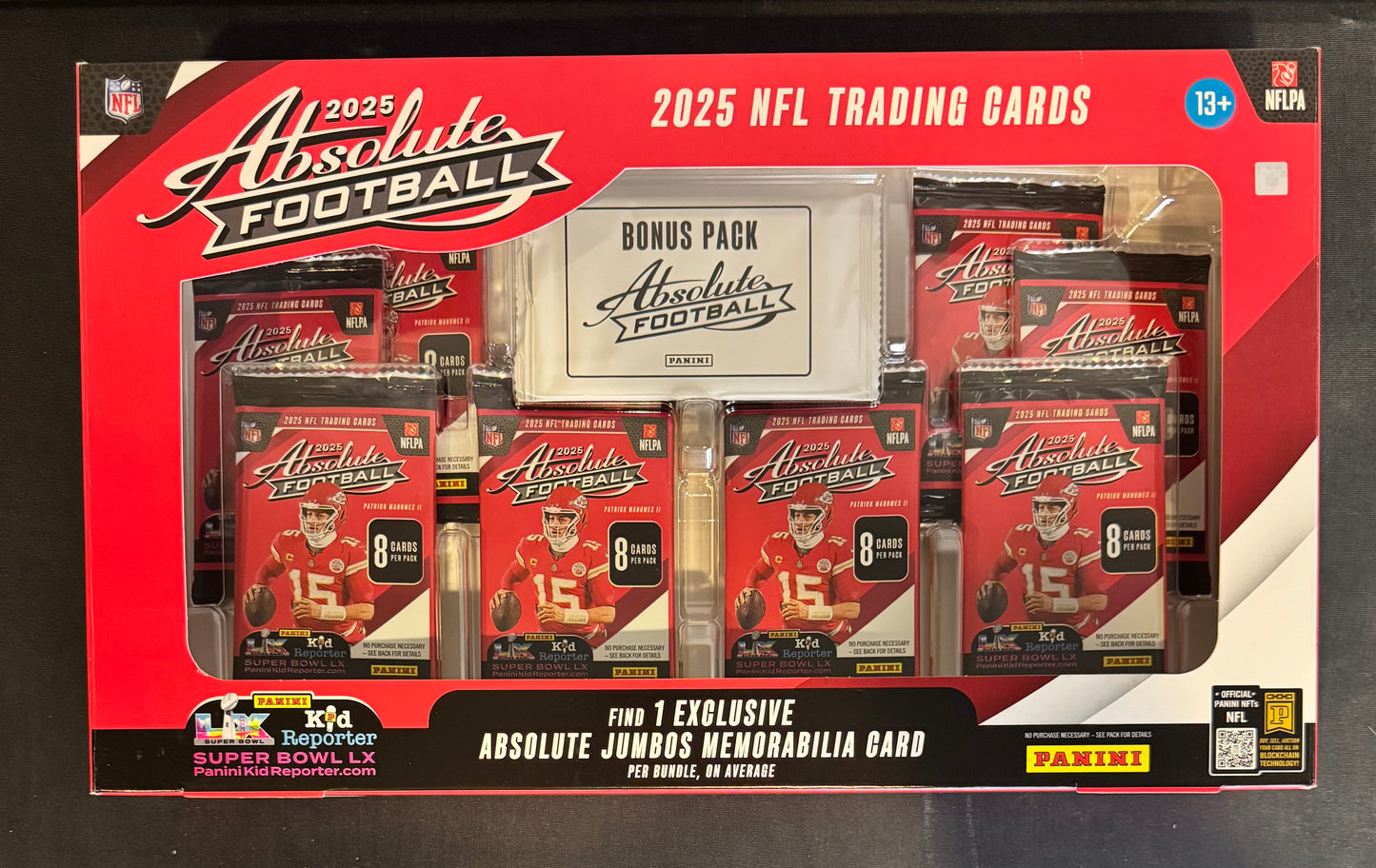 2025 Panini Absolute NFL Bundle w/ Jumbo Patch Card