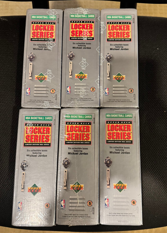 1991-1992 Michael Jordan Locker Box Collection - 6-Box Set Sealed