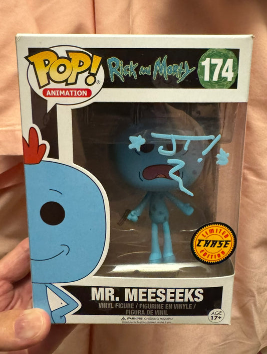 Autographed FUNKO POP - Mr. Meeseeks #174 Limited Edition