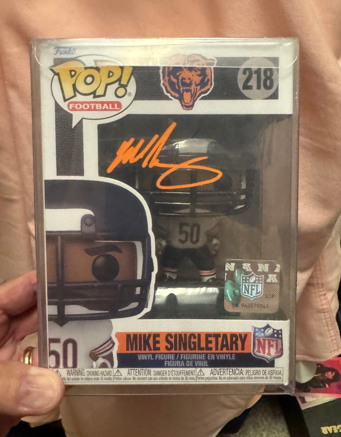 Autographed FUNKO POP - Mike Singletary #90 (Chicago Bears)